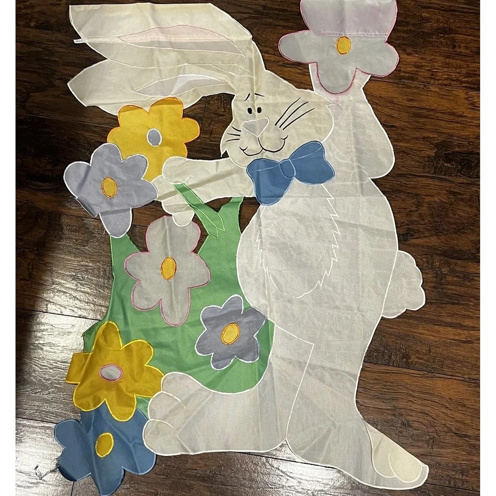 Vintage Easter Bunny Flag 27x36